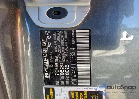 2017 Mercedes-Benz C 300 4Matic from USA, damaged, VIN WDDWJ4KB1HF388514